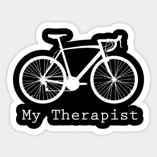 My Therapist is Bicycle Funny Gift For Cycling Lover Sticker